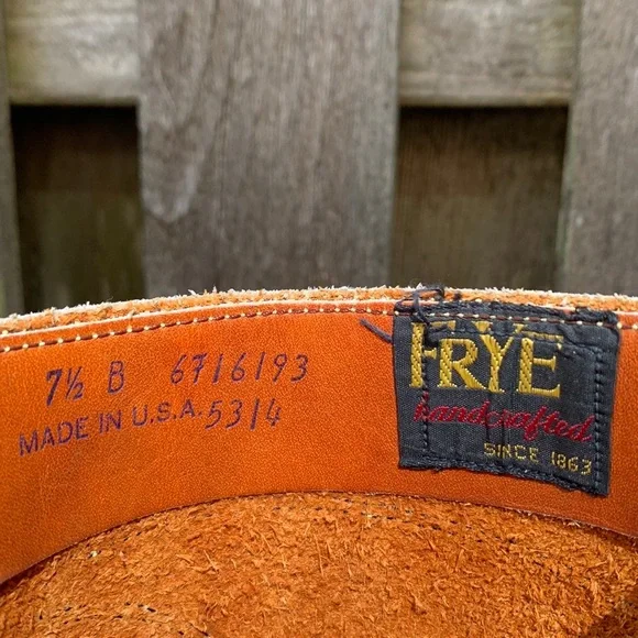 Sold FRYE True Vintage Campus Swirl Embroidery Zippered Tall Knee High Boots 7.5 - Picture 11 of 15